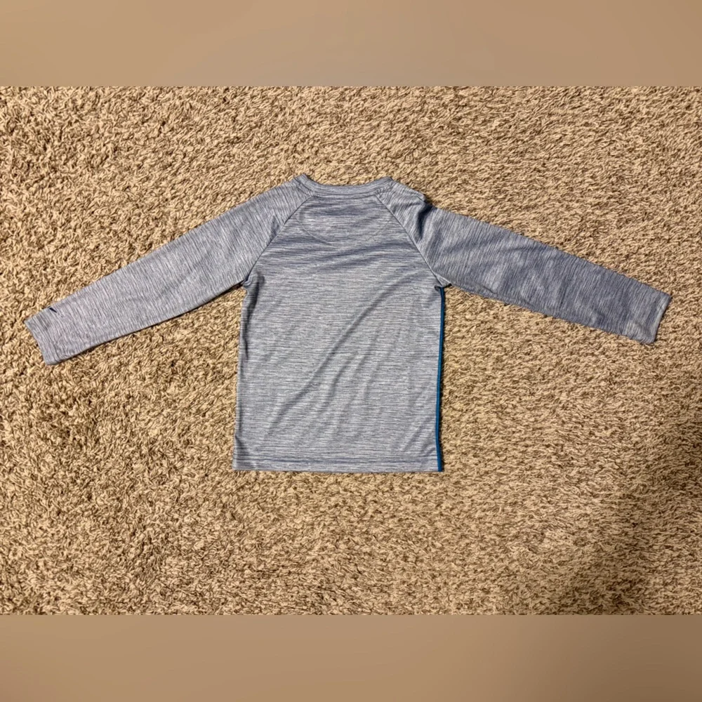 Nike Kids Blue and Gray Long Sleeve Tee